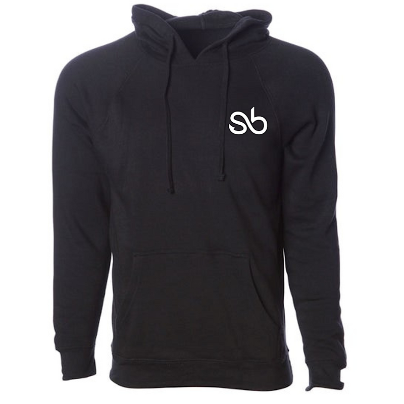 Men's Black Midweight SB Logo Hoodie