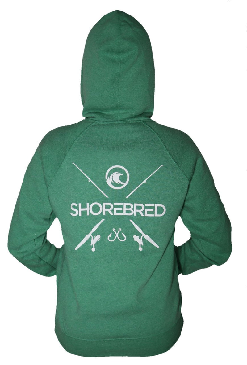 Women's Green Midweight Rod Hoodie